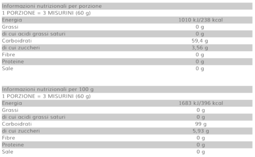 Carb Up - 100% maltodestrine - 1kg - Gusto Natural - immagine 2